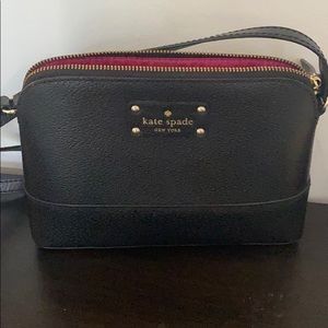 Kate Spade black leather cross body bag